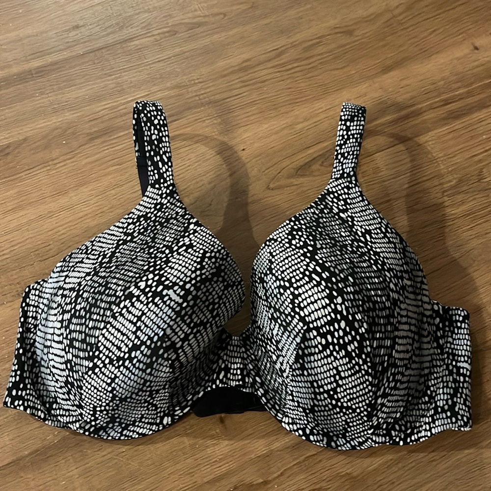 Ambrielle bra 40D black and white dots full figure